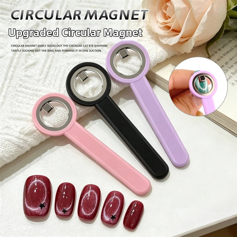 Hollow Cat Eye Magnet Nail Tool – Halo Ring DIY Manicure Nail Art Magnet PRIMED