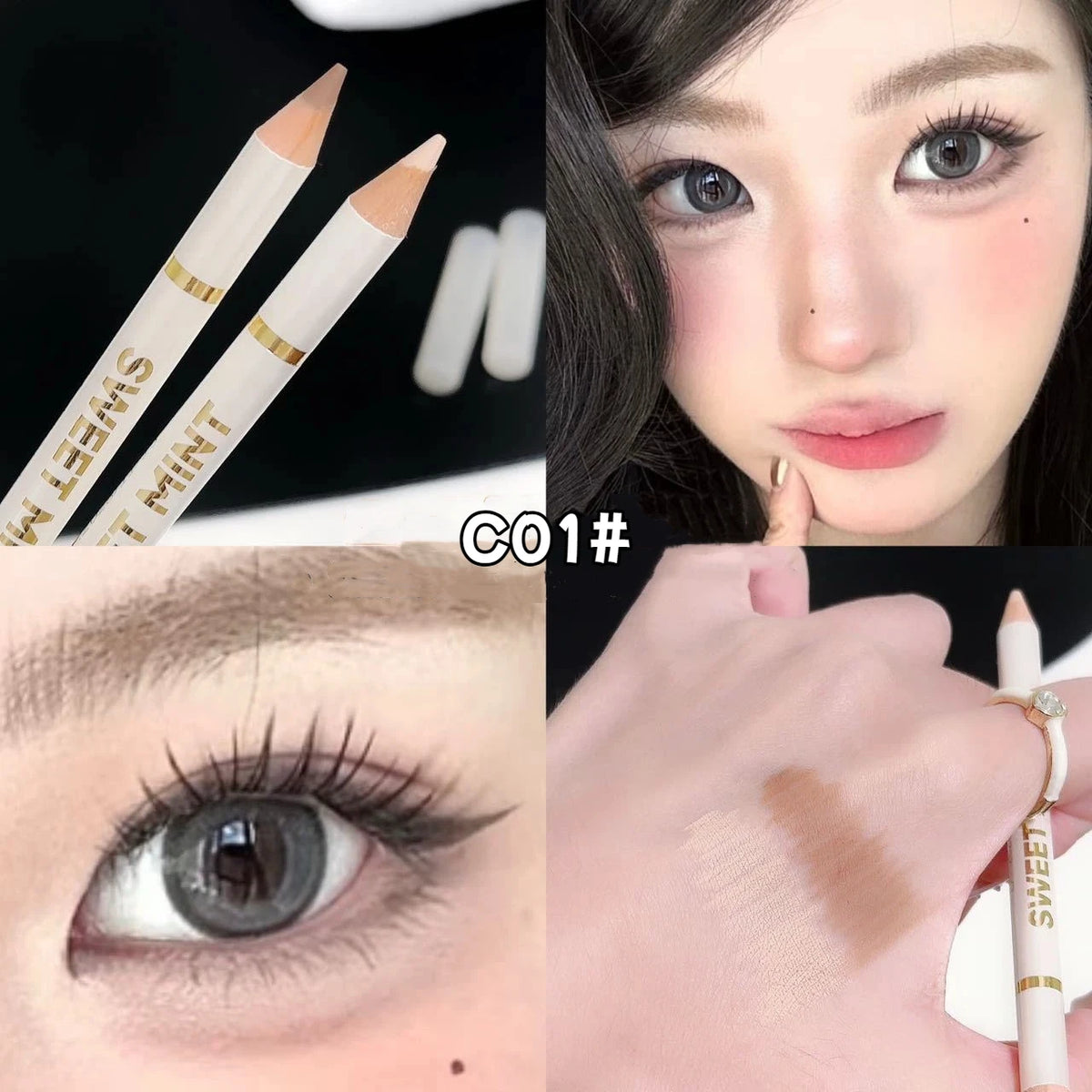 2-in-1 Silkworm Eyeliner & Highlighter Pencil – Waterproof Eyeliner Pencil PRIMED C01