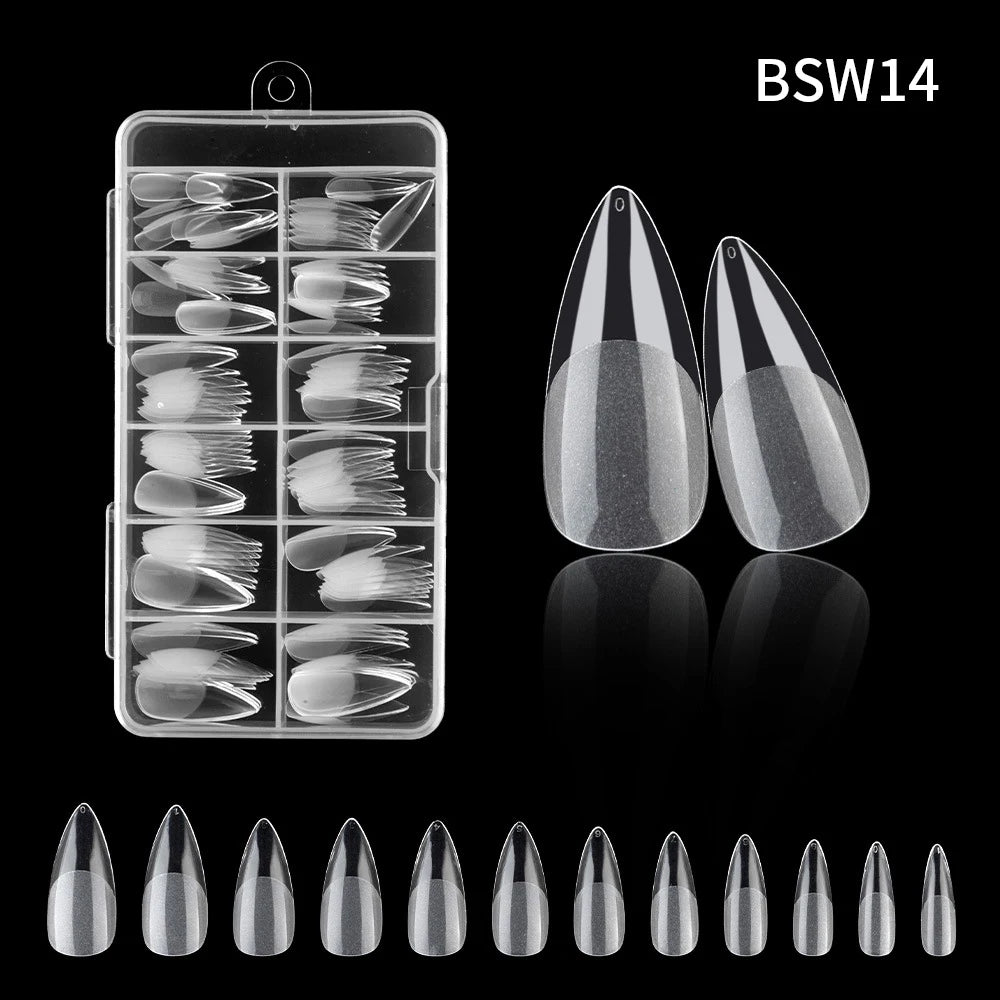 120pc French Press-On Nail Tips | Full Cover Acrylic Set