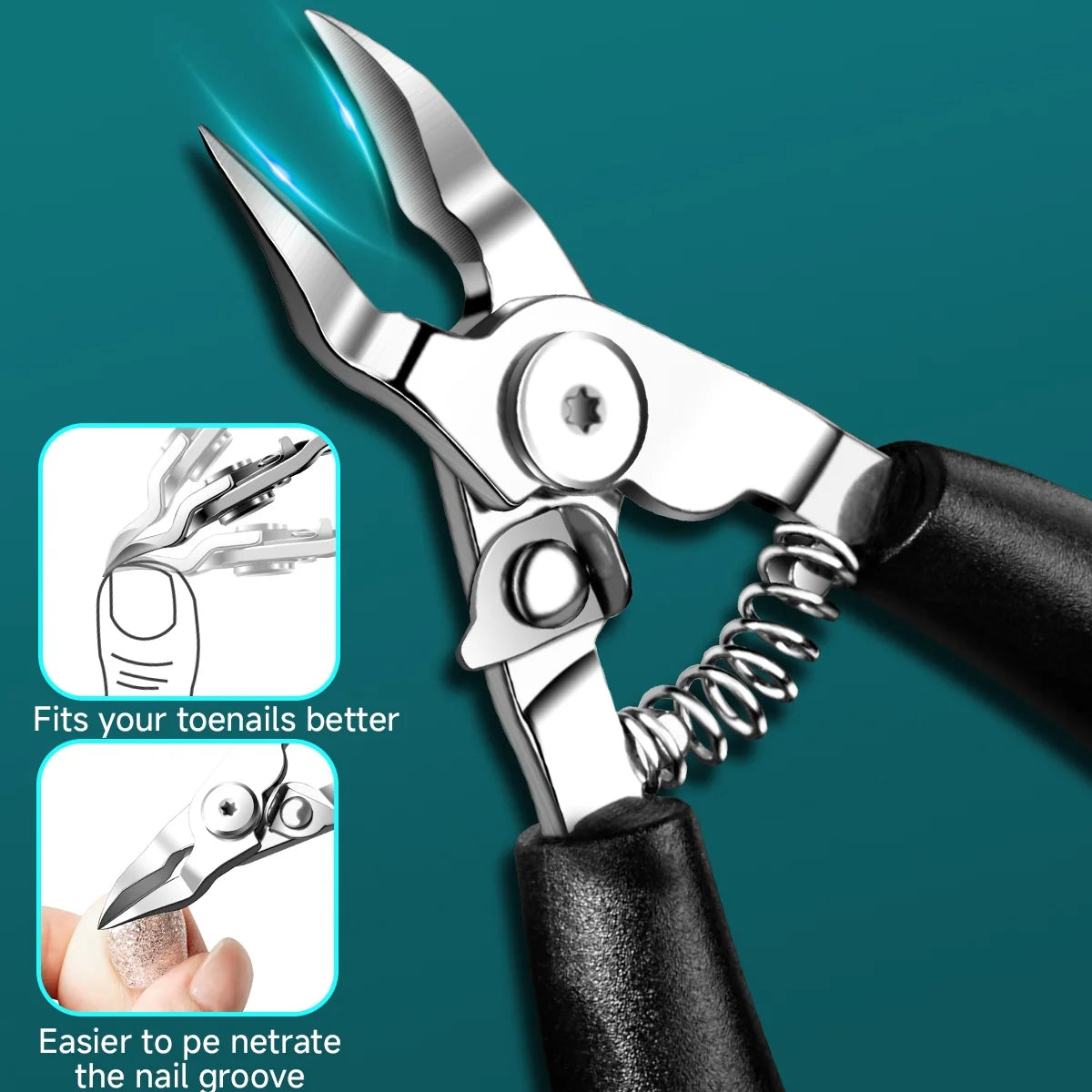 Thick Toenail Clipper Kit – Stainless Steel Precision Trimmer