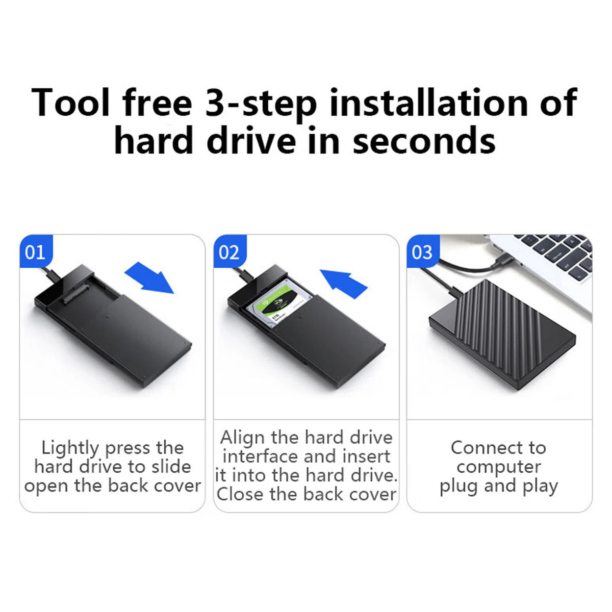 UTHAI Z200 2.5" Hard Drive Enclosure USB 3.0/3.1 | Up to 4TB