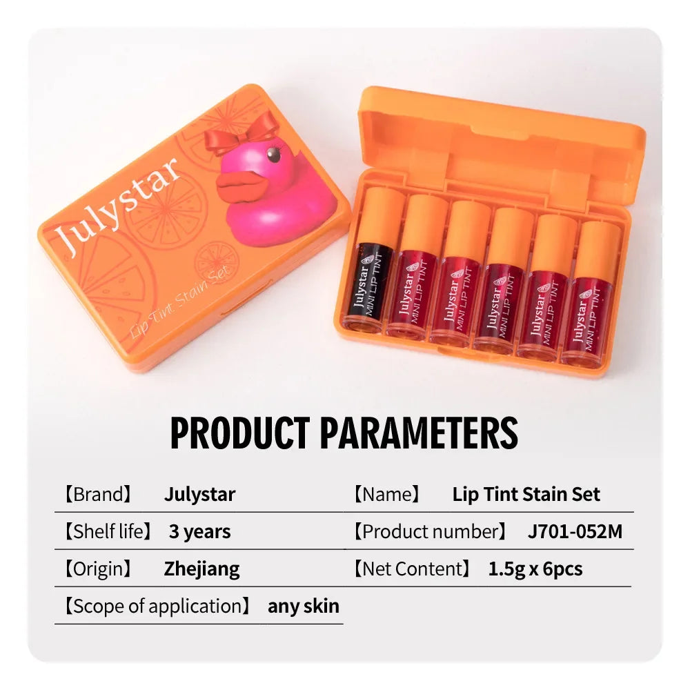 Blana 6-Color Velvet Liquid Lipstick Set | Nourishing Lip Gloss Liquid Lipstick Set PRIMED