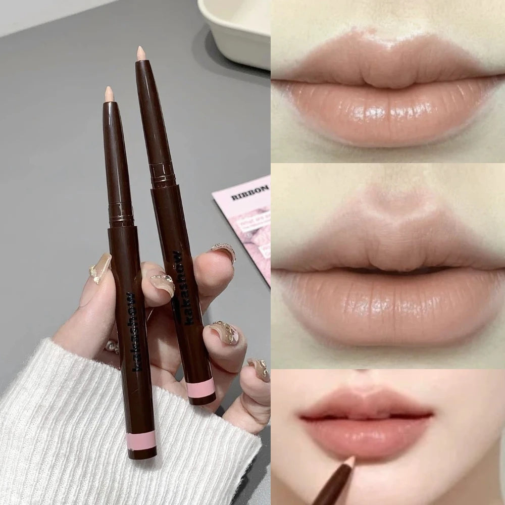 Soft Fog Matte Lip Liner Pencil – Long-Lasting Nude Brown Lip Liner Pencil PRIMED