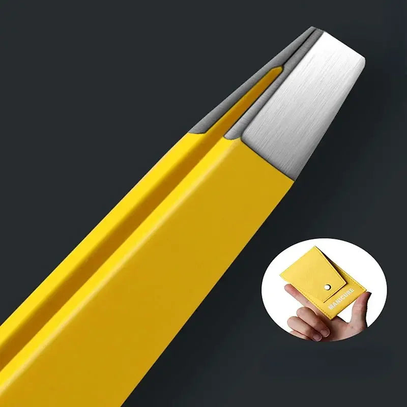 Stainless Steel Slanted Eyebrow Tweezer – Precision Hair Tool