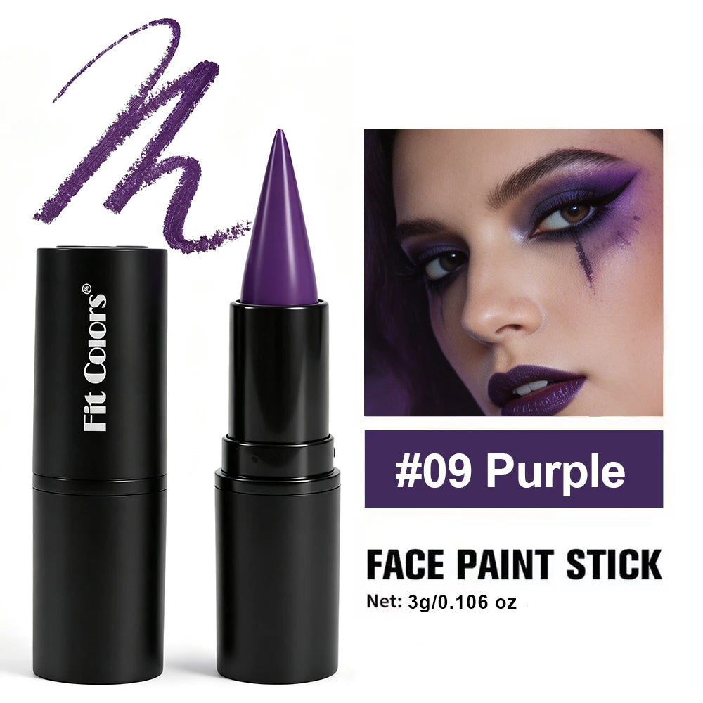 Halloween Face & Body Paint Stick – Waterproof Cosplay Lipstick Face & Body Paint PRIMED 09 3g