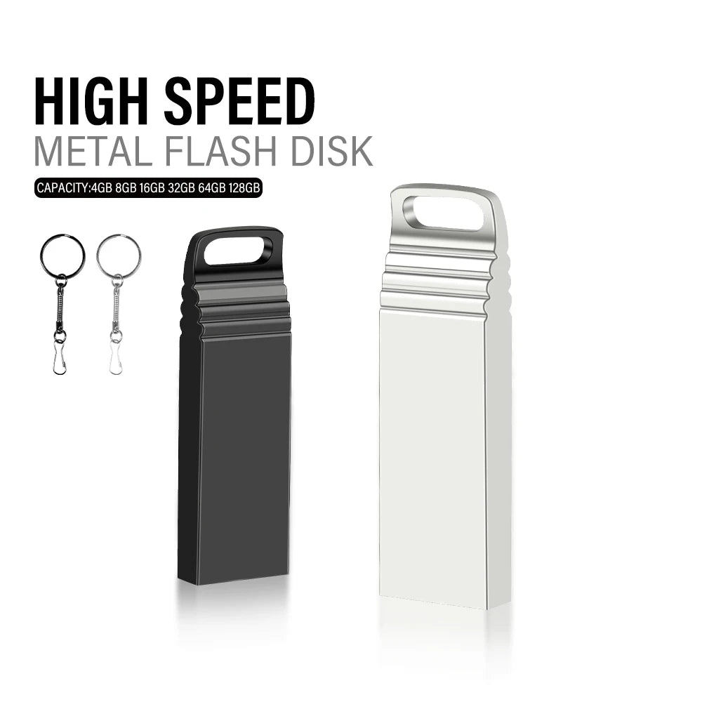 JASTER Mini Metal USB Flash Drive 128GB | Custom Logo Pen Drive USB Flash Drive PRIMED