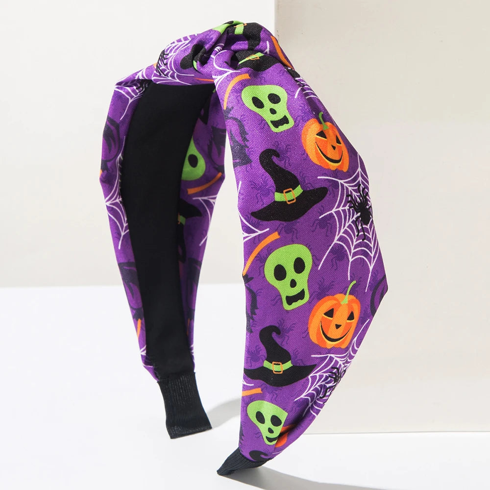 Halloween Pumpkin Bat Ghost Headband – Festive Hair Accessory Halloween Headband PRIMED