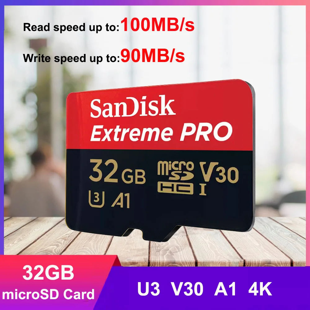 SanDisk Ultra MicroSD Card 32GB–256GB | 4K U3 V30 MicroSD Memory Card PRIMED Extreme PRO 32GB