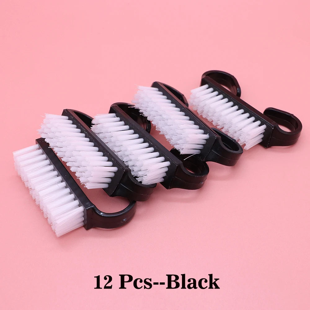 JEARLYU 12-Pack Nail Cleaning Brush Set – Salon Grade Manicure