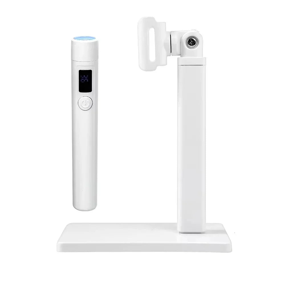 Rechargeable UV LED Nail Lamp | LCD Display & Dryer Stand