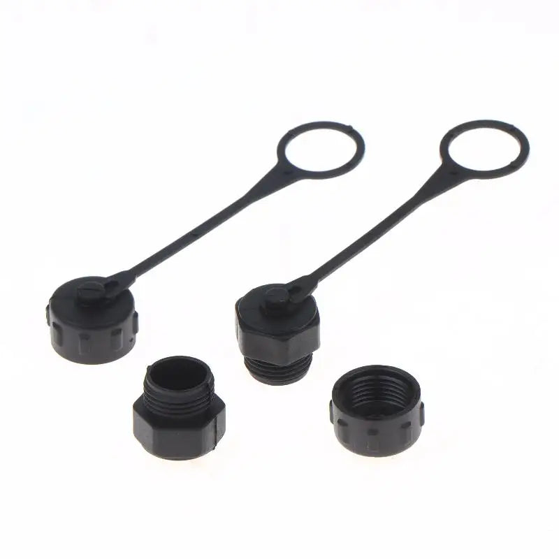 M12 Dust Cover Caps with Lanyard | Internal & External Thread Connector Dust Caps PRIMED