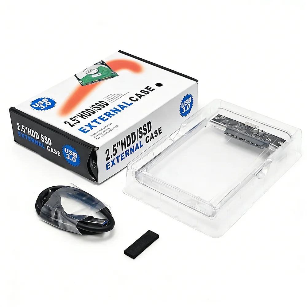 2.5" SATA to USB 3.0 Hard Drive Enclosure – 5Gbps, Up to 4TB Hard Drive Enclosure PRIMED
