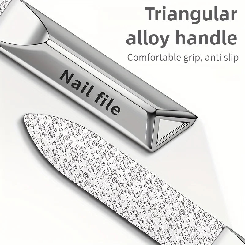 Ouriner 2-Piece Double-Sided Stainless Steel Nail File Set Nail File Set PRIMED
