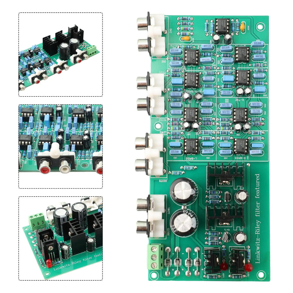 3-Way Electronic Crossover Board 6-Channel Stereo DIY Audio Audio Crossover Board PRIMED