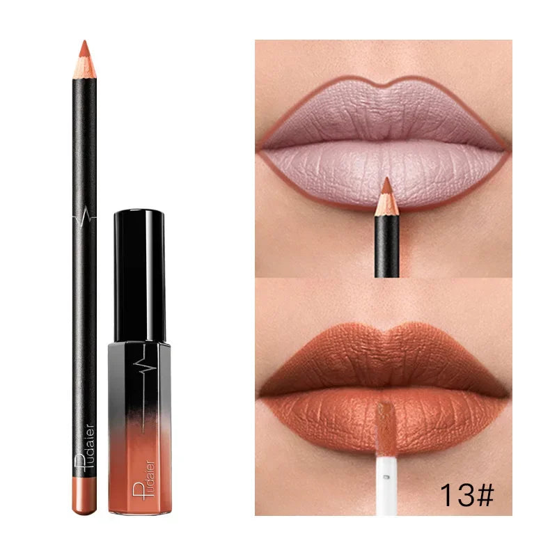 Blana 2-in-1 Matte Velvet Lip Gloss & Lip Liner Kit