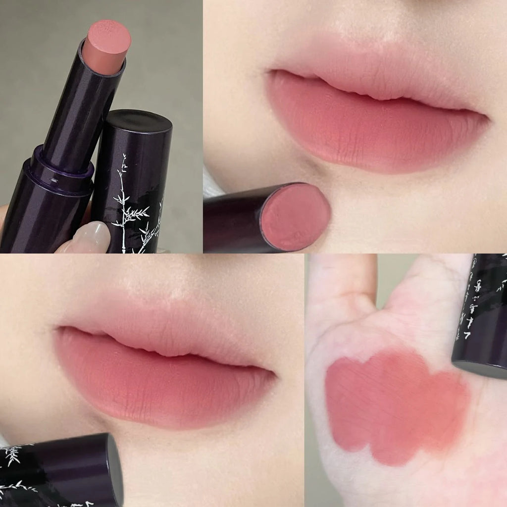 HERORANGE Matte Velvet Lip Gloss – Dark Red Waterproof Lipstick Matte Lip Gloss PRIMED