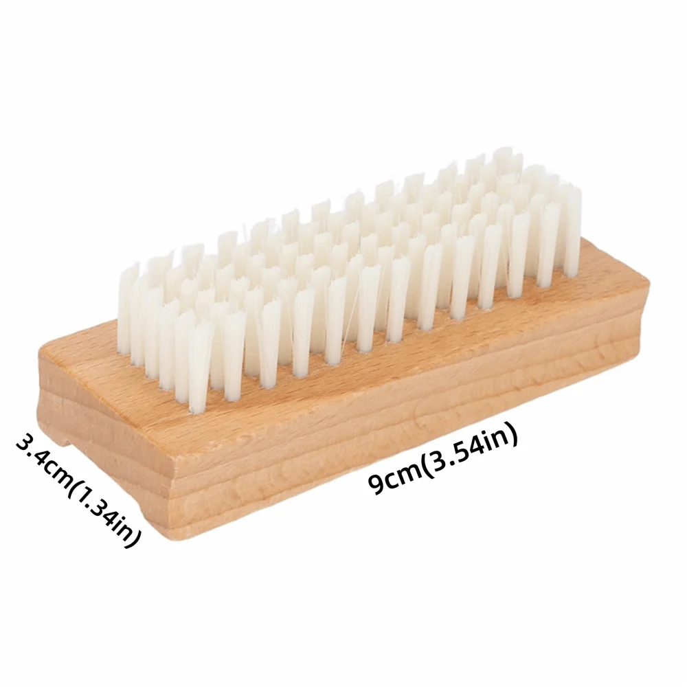 Wooden Double-Sided Nail & Cuticle Cleaning Brush – Beech Nail Cleaning Brush PRIMED