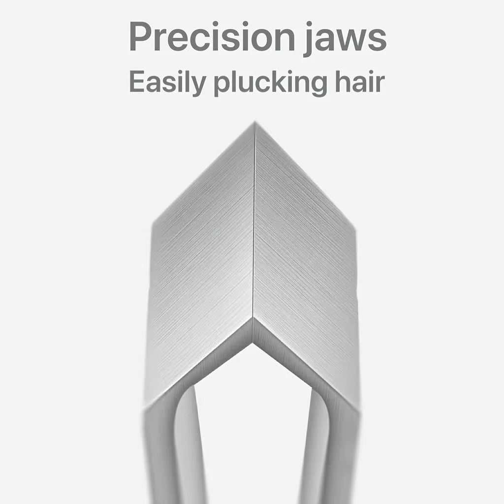 Wide Flat Mouth Stainless Steel Eyebrow & Beard Tweezers