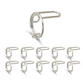 French Nail Rings – Reusable Fake Nail Tips Gold & Silver 10pc