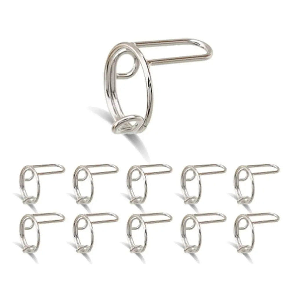 French Nail Rings – Reusable Fake Nail Tips Gold & Silver 10pc