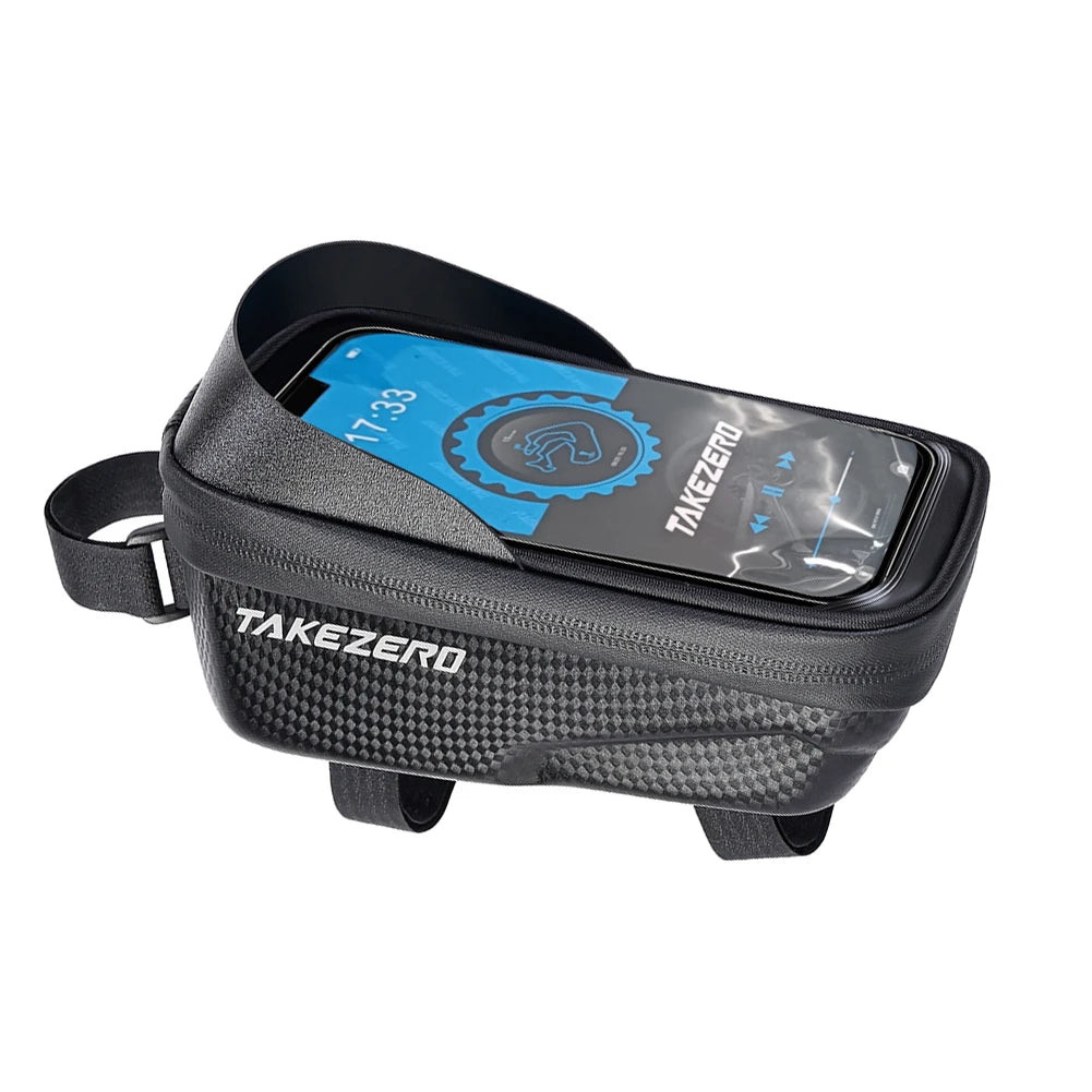 Waterproof Touch Screen Bicycle Frame Bag – Hard Shell Pouch Bicycle Frame Bag PRIMED