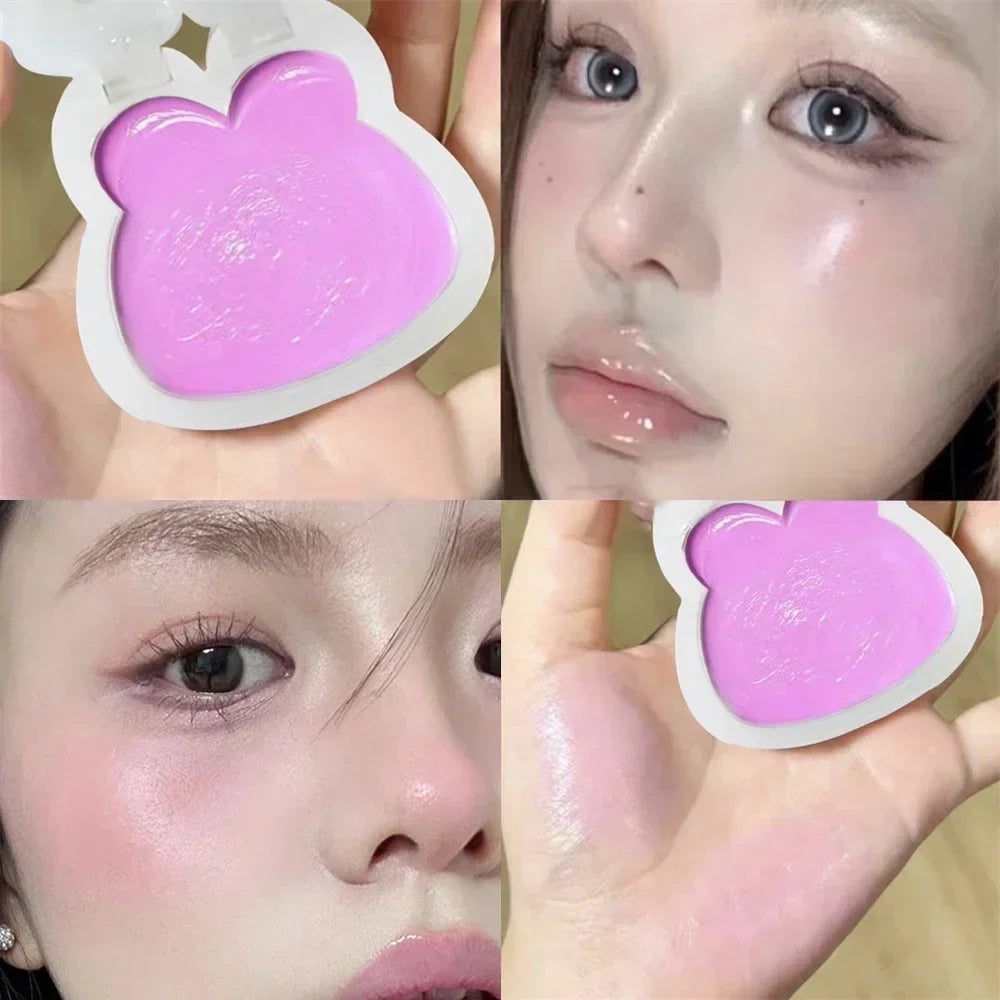 Watery Highlighter Blush Cream – Hydrating Cheek Glow