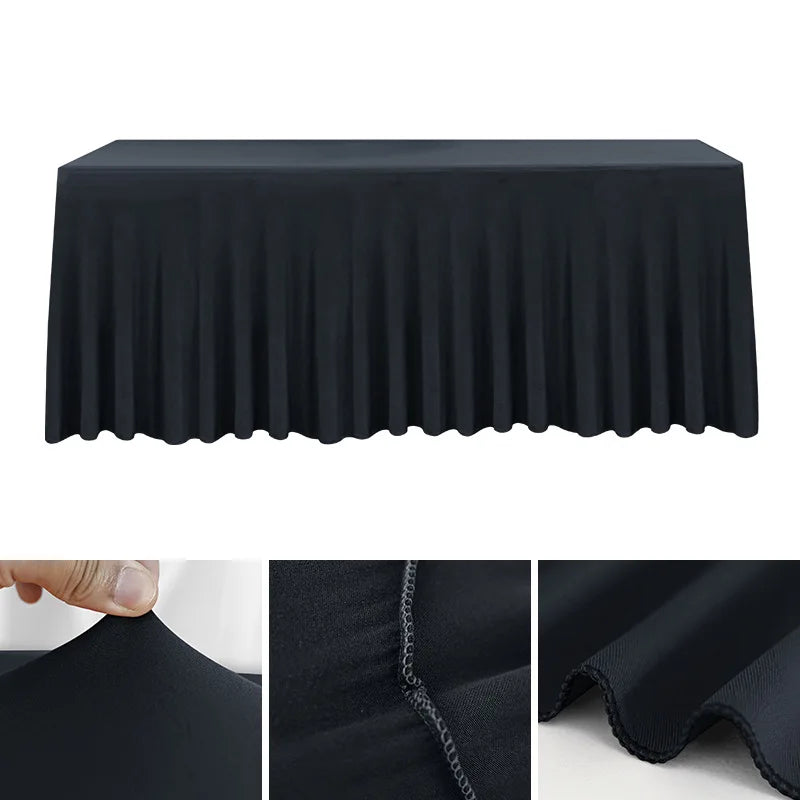 Spandex Rectangle Tablecloth – Waterproof & Washable Table Cover