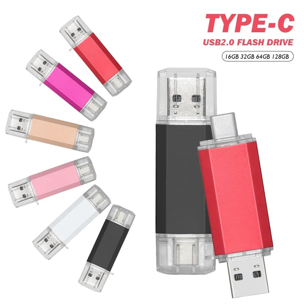 Type-C OTG USB Flash Drive 2-in-1 | 16GB to 128GB Pen Drive USB Flash Drive PRIMED
