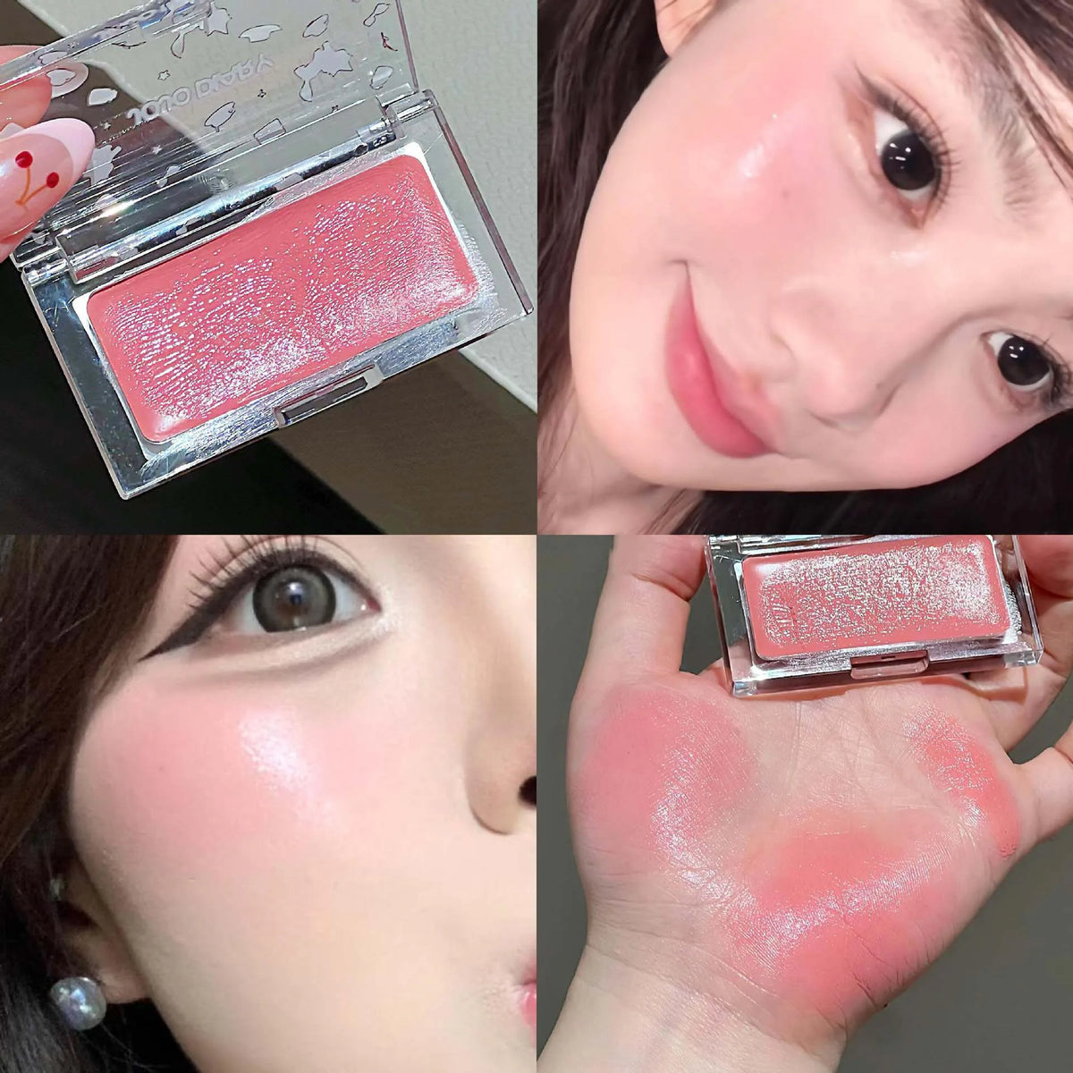 Water Gloss Cream Blush – Peach Pink Moisturizing Makeup