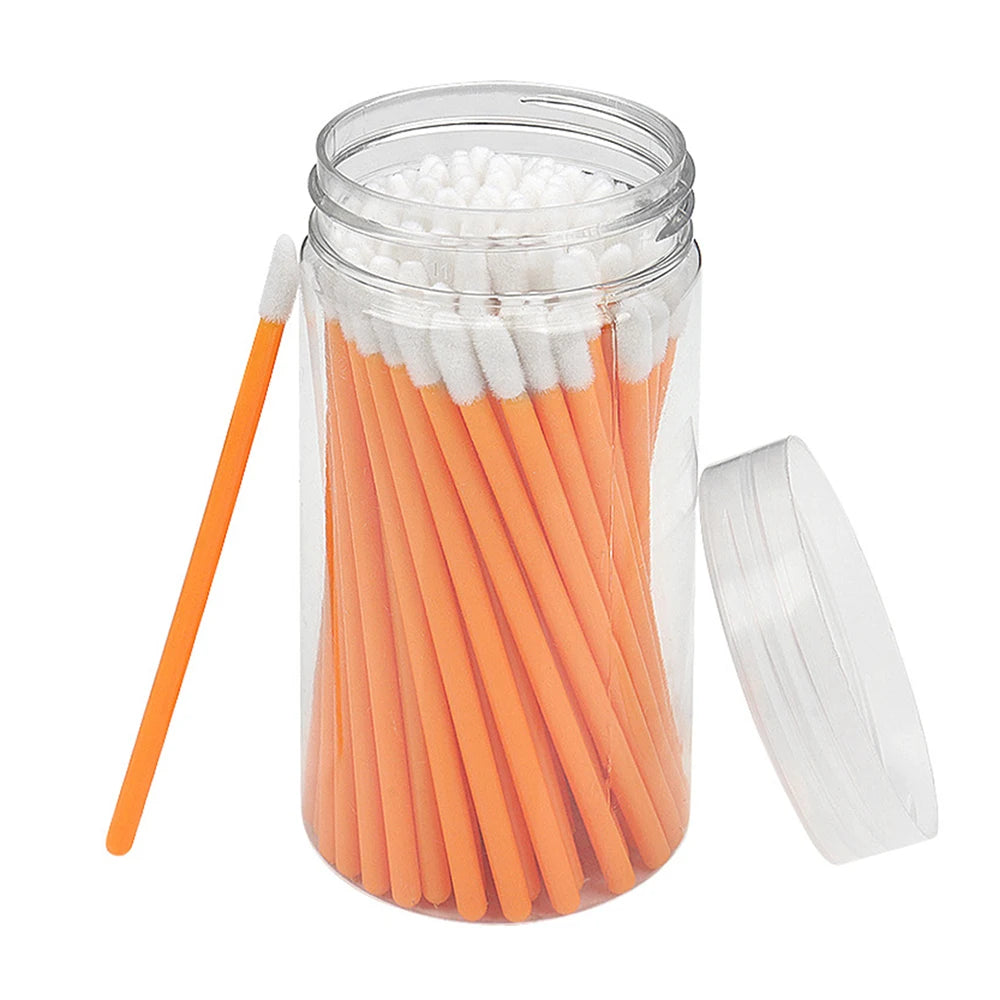 100 Pcs Disposable Lip Brushes & Mascara Wands | Crystal Tip