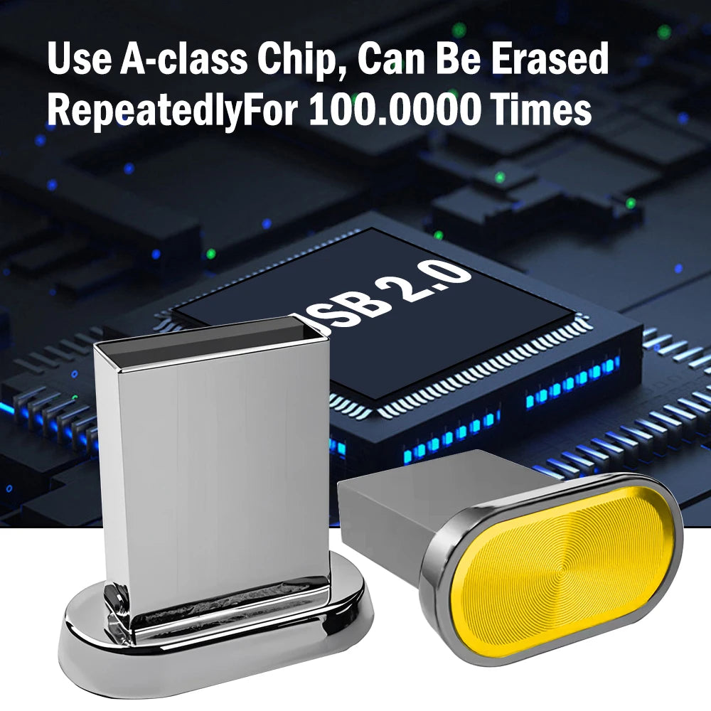 Mini Metal USB Flash Drive 32GB 64GB | Waterproof Pen Drive USB Flash Drive PRIMED