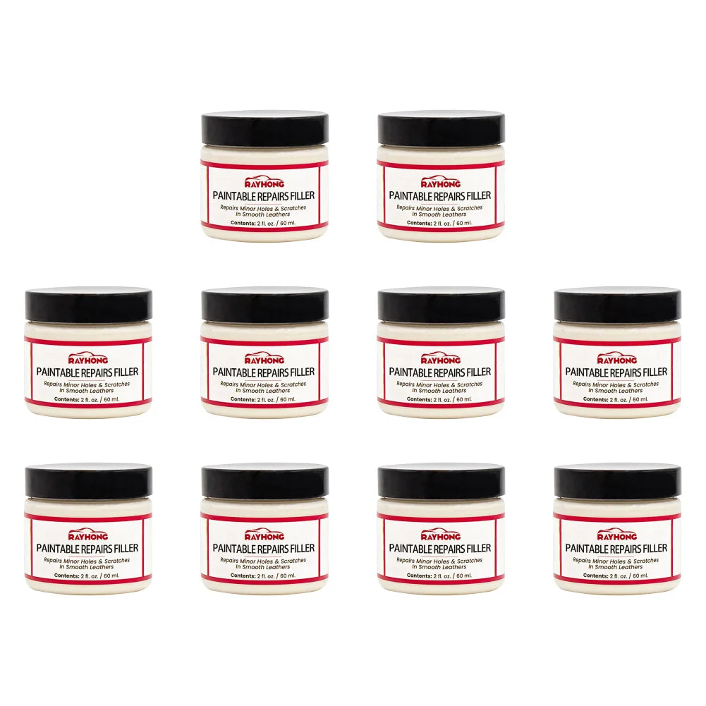 60ml Leather Filler Repair Compound & Restoration Cream Leather Repair Cream PRIMED 10PCS