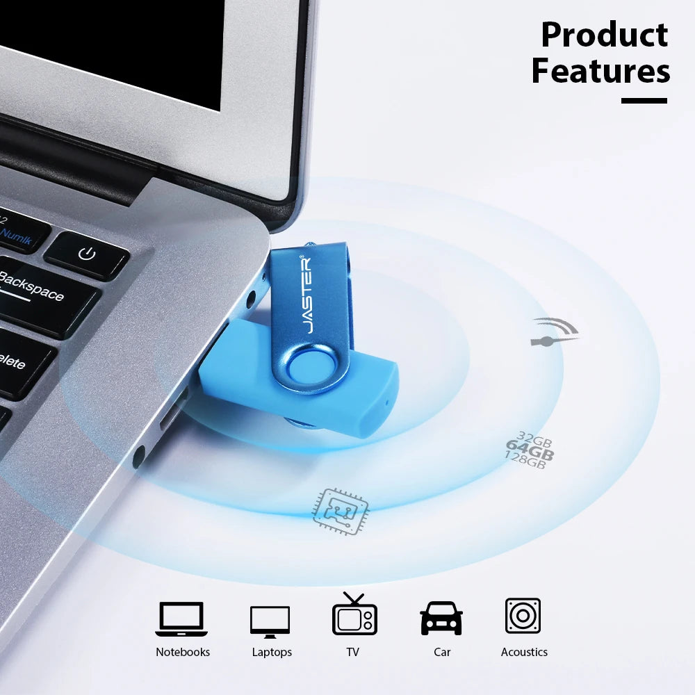 JASTER USB 3.0 Flash Drive 16–128GB | Free Custom Logo USB Flash Drive PRIMED