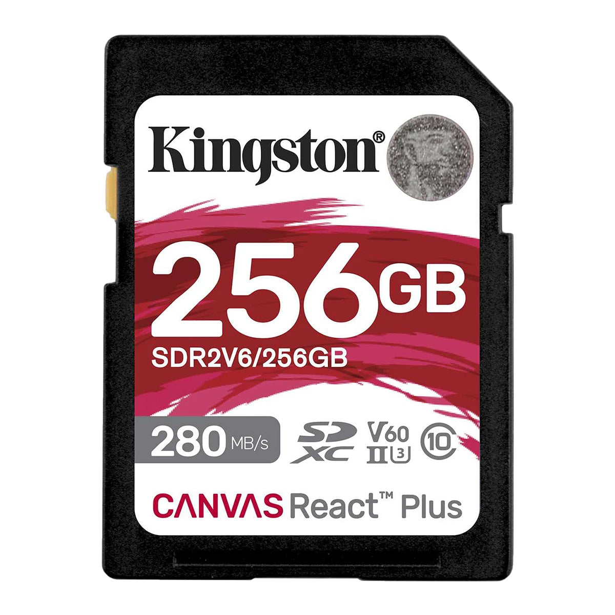 Kingston Canvas React Plus V60 UHS-II SD Card | 280MB/s SD Memory Card PRIMED 256GB
