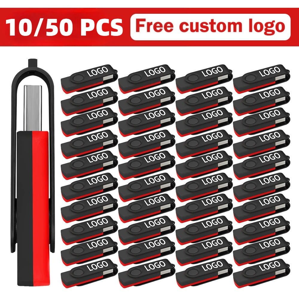 Custom Logo Metal USB Flash Drive Bulk Business Gift 1–64GB USB Flash Drive PRIMED