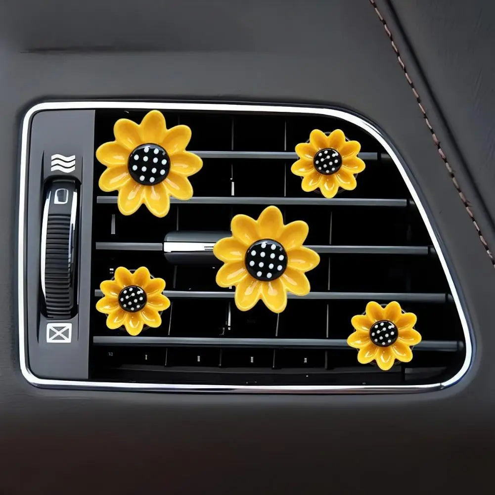 Sunflower Car Vent Clip Air Freshener – 2 or 5 Pack