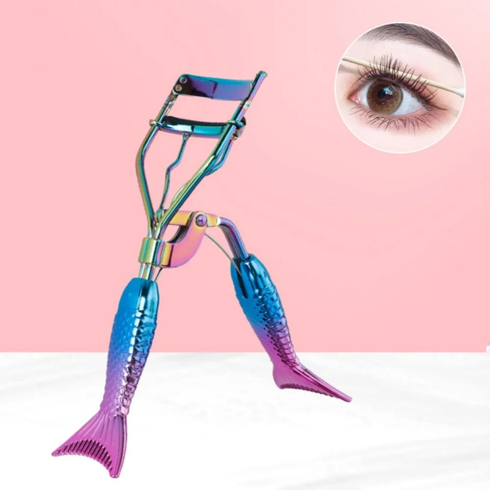 Mermaid Tail Eyelash Curler – Stainless Steel Makeup Tool Eyelash Curler PRIMED