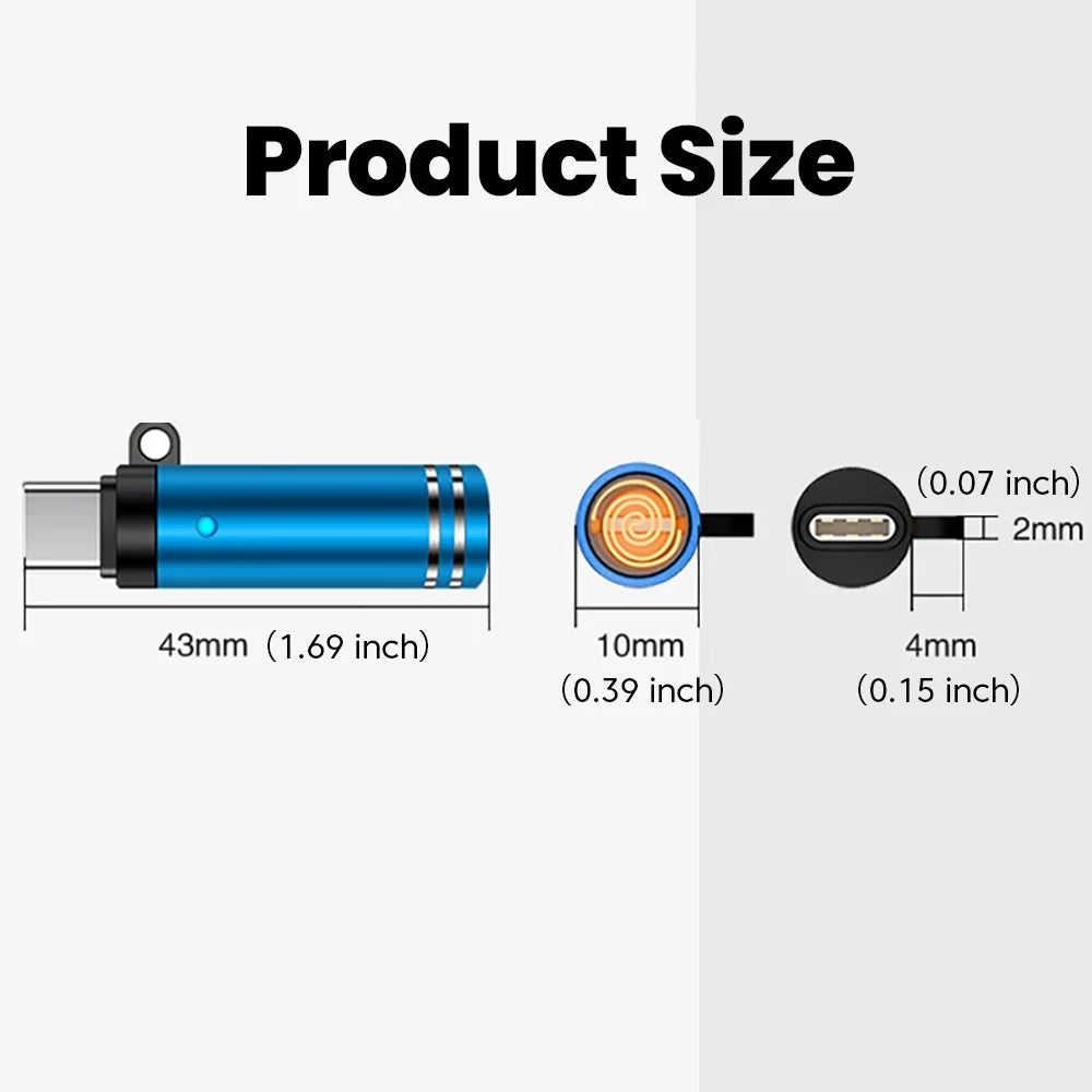 Mini USB-C Electric Arc Lighter for iPhone 15 16 17 USB-C Arc Lighter PRIMED