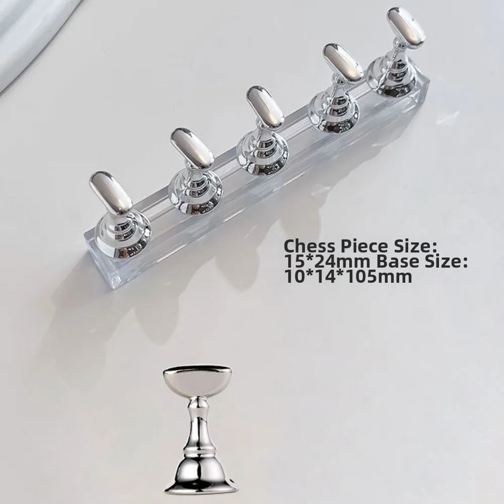 5-Pack Magnetic Nail Art Display Stand – Crystal Base Holder