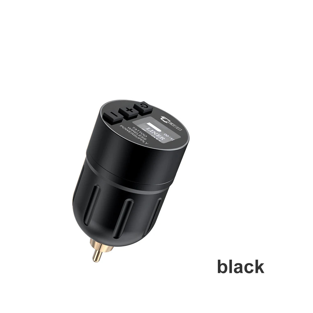 TC-6 Wireless Tattoo Power Supply 1700mAh LCD RCA