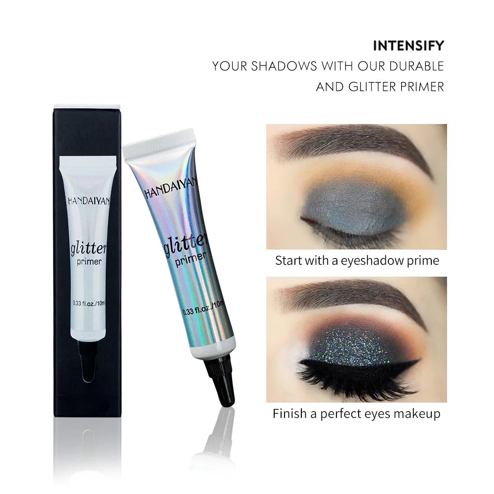 HANDAIYAN Diamond Glitter Primer Gel – Face & Body 10ml Glitter Primer Gel PRIMED