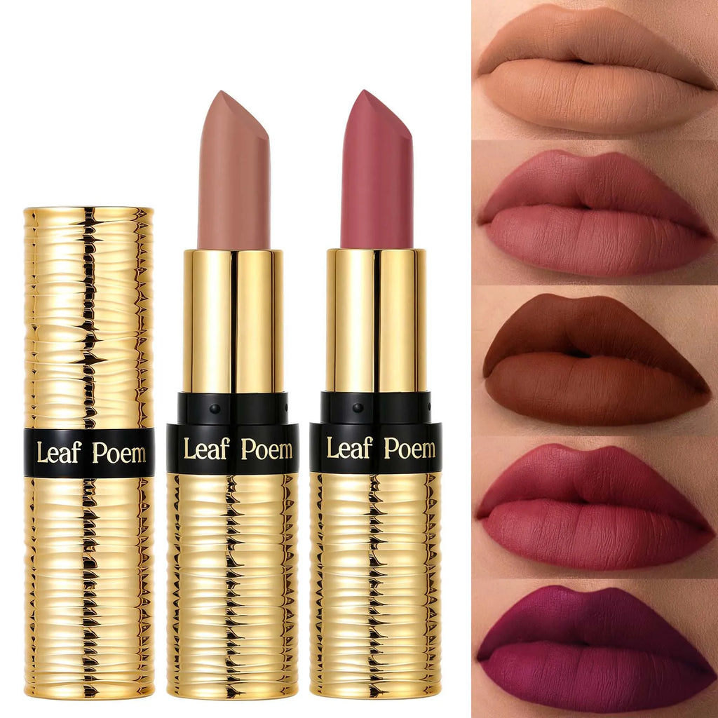 ZYXUAQIR Nude Matte Lipstick – Waterproof Velvet Long-Lasting Matte Lipstick PRIMED