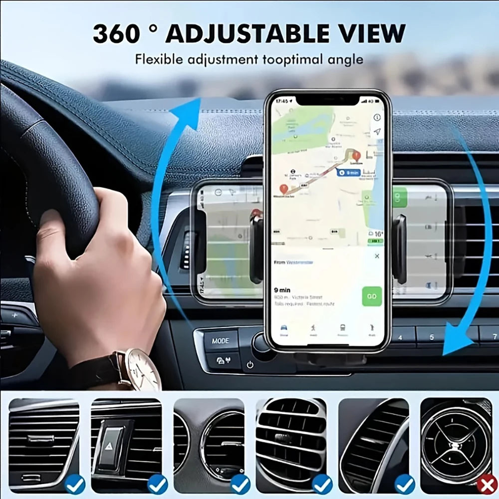 Universal Gravity Car Phone Holder – Air Vent Mount 4.7–6.7" Car Phone Mount PRIMED