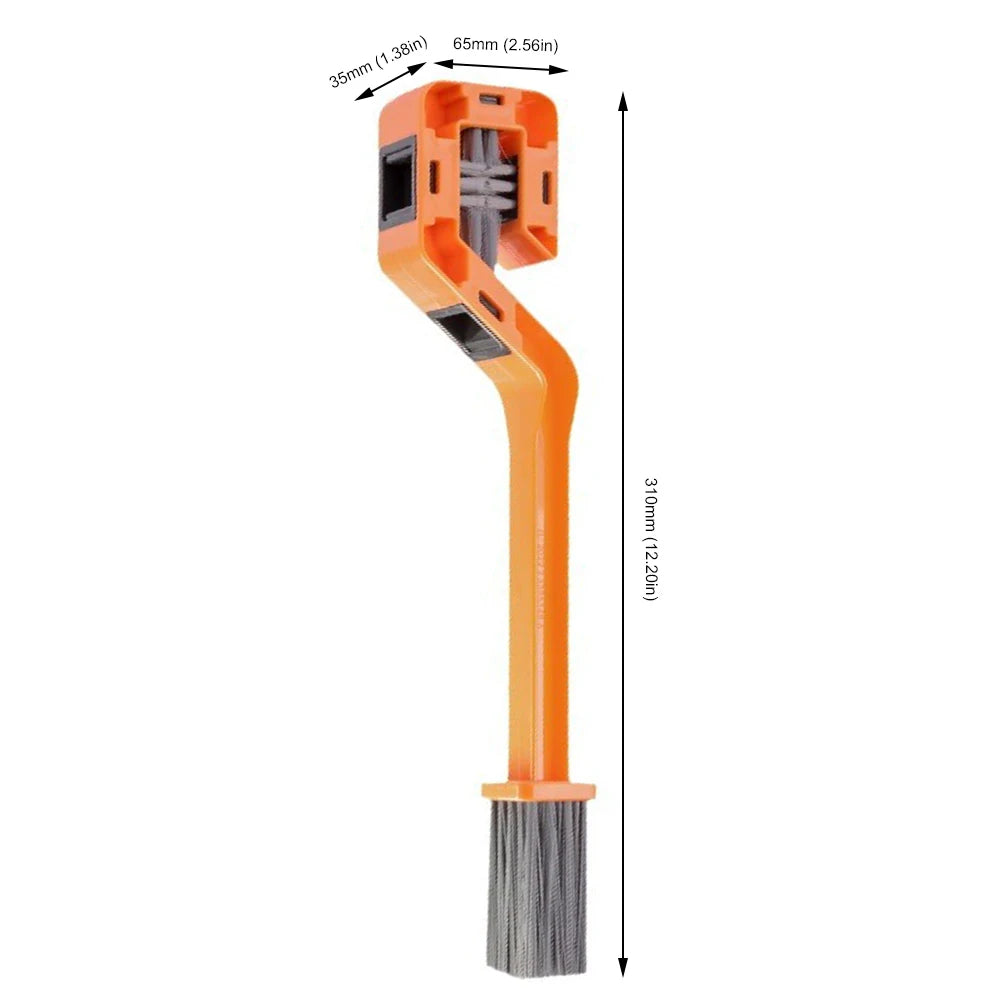 Double-Head Bike Chain Cleaner & Gear Cleaning Brush Tool Chain Cleaning Brush PRIMED