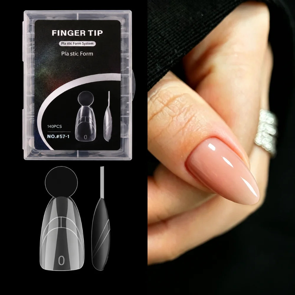 14 Sizes French Nail Dual Forms – Reusable Full Cover Molds
