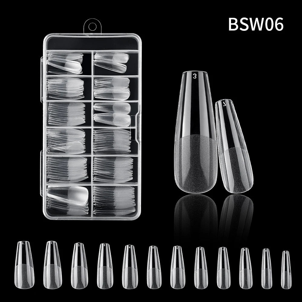 120pc French Press-On Nail Tips | Full Cover Acrylic Set