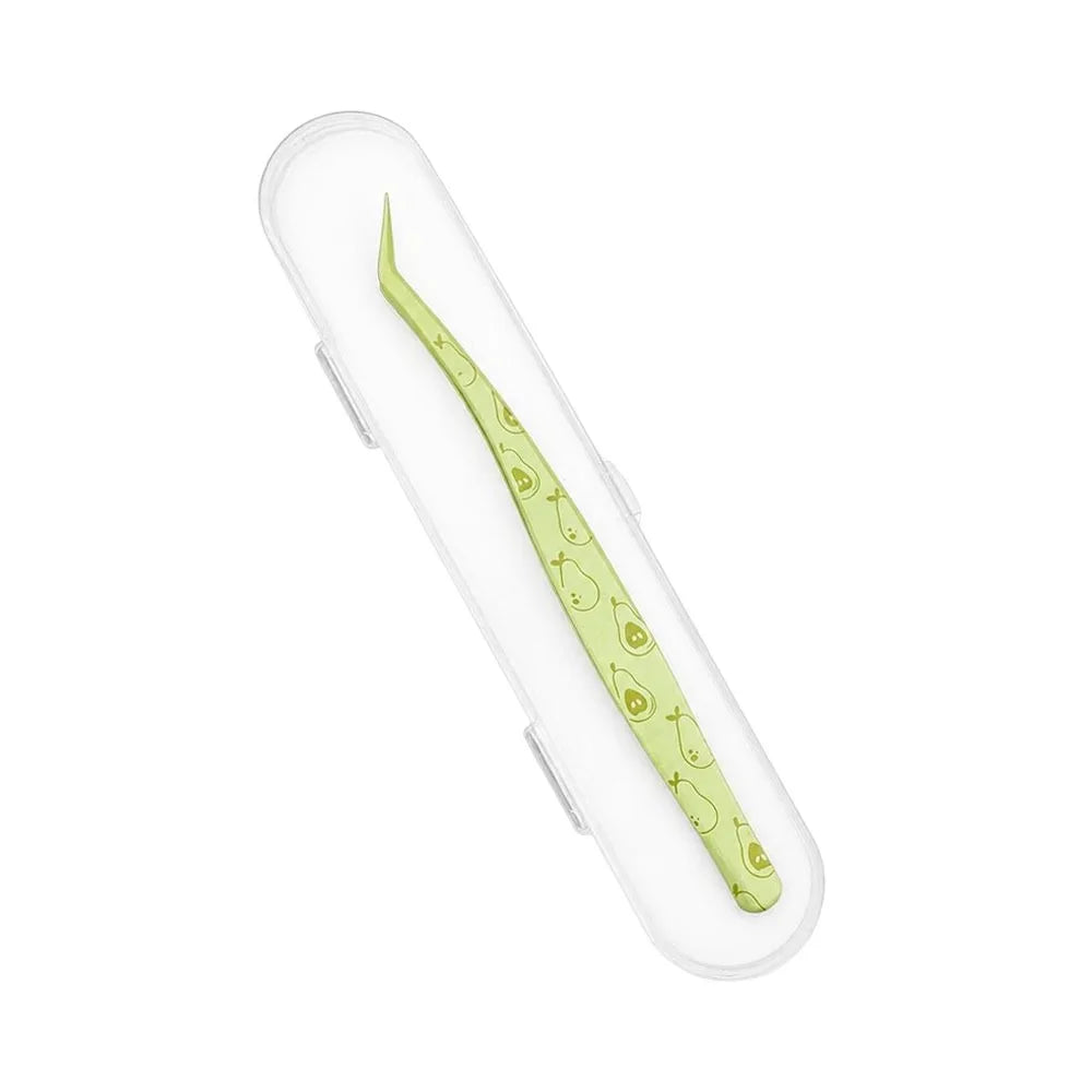 Stainless Steel False Eyelash Tweezers – Cartoon Fruit Design