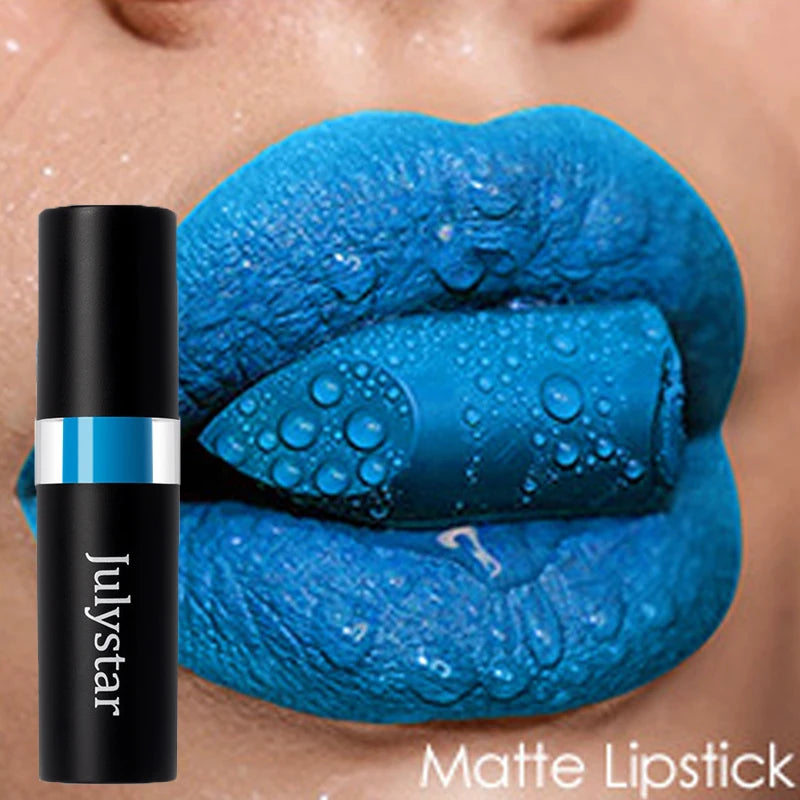 Julystar 12 Colors Matte Lipstick – Waterproof Bold Shades Matte Lipstick PRIMED