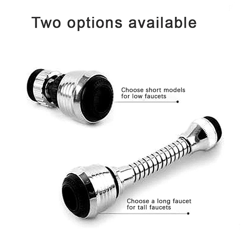 360° Adjustable Faucet Extension Tube – Kitchen & Bathroom Faucet Extension Tube PRIMED