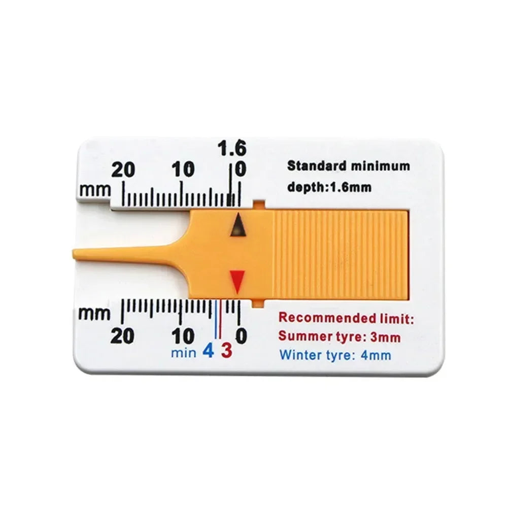 Tire Tread Depth Gauge 0–20mm | Pocket Vernier Caliper Tool